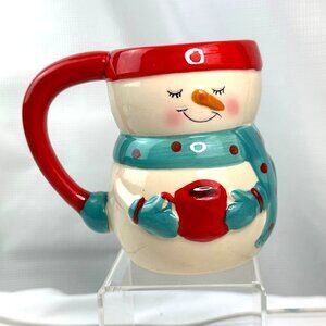 Fun Bay Island Snowman Christmas Mug 8oz EVC Winter Beverage Christmas Gifting